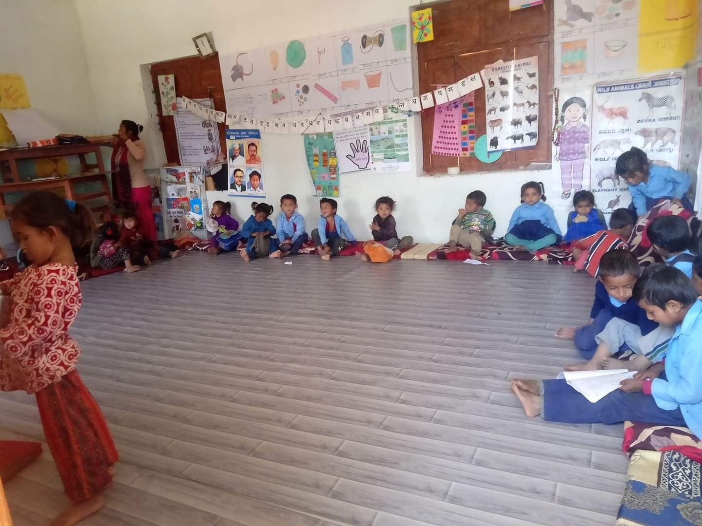 Support in Class room management at Bhanodaya SS, Bajura